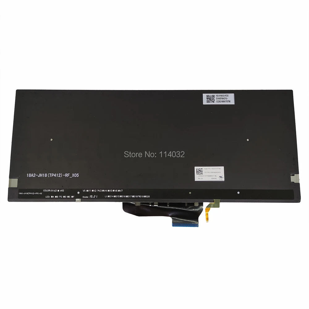 Teclados para Asus Peças de Reparo Teclado Retroiluminado Substituição Vivobook Flip Tp412fa ua ru Russo Preto Asm18a2 Novo Tp412 - Imagem 2