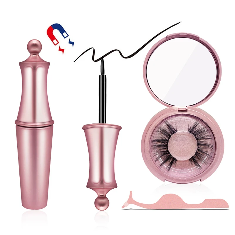 

Shozy Natural Soft Magnetic Eyelashes with 5 Magnets False Eyelashes Set Waterproof Magnetic Eyeliner and Applicator for Makeup