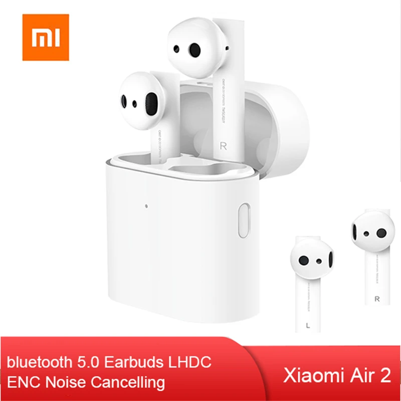 

Original Xiaomi Air 2 Earphone TWS Wireless bluetooth 5.0 Earbuds LHDC Stereo ENC Noise Cancelling Headphone with Charging Box