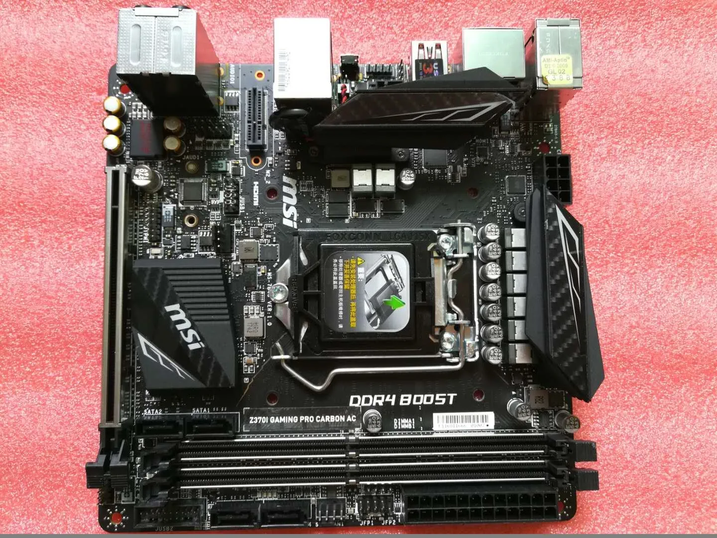 Z370I GAMING PRO карбоновая материнская