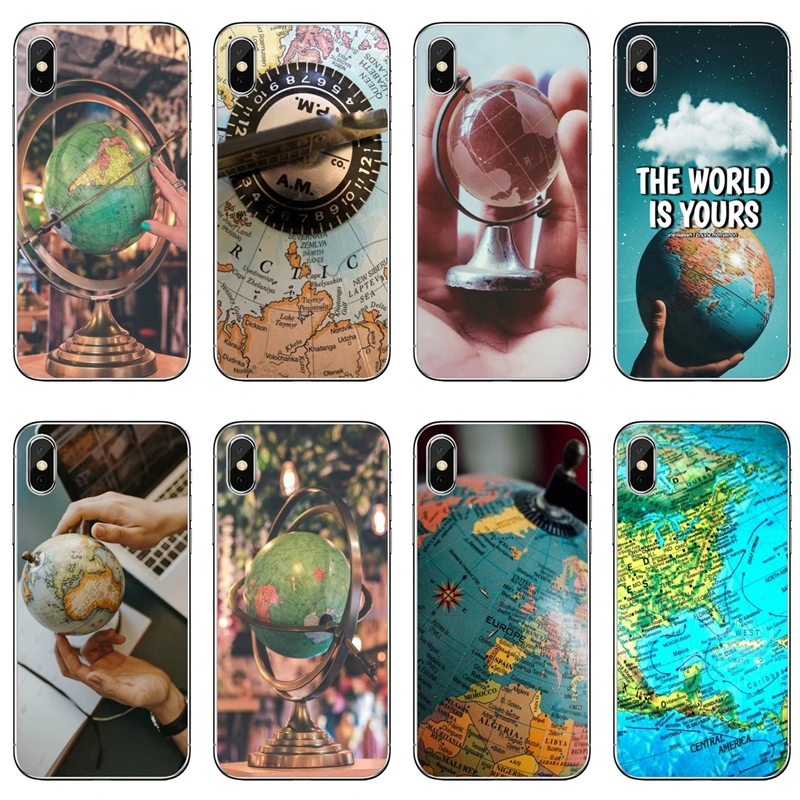Земной шар узор обложка чехол для samsung Galaxy A70 A60 A50 A40 A30 A10 A9s A8 A6s J8 J4 J6 Prime Plus 2018 |