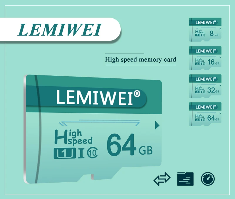 LEMIWEI Micro SD карта класса 10 8 ГБ 16 ГБ 32 ГБ высокая скорость 64 Гб Стандартная карта памяти TF флэш-карта для телефона Pad камера