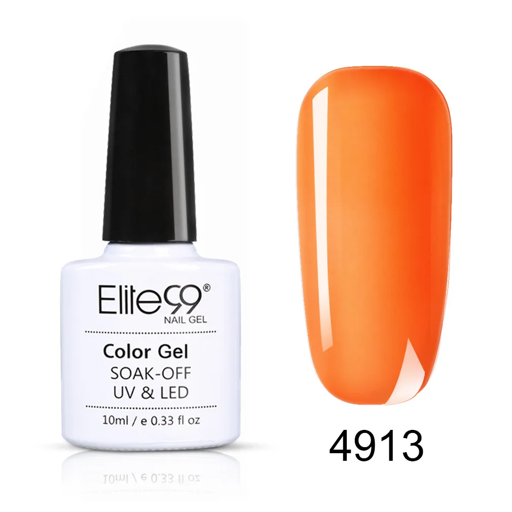 Elite99 флуоресцентный гель лак для ногтей Гибридный лак все для маникюра Полупостоянный гель для дизайна ногтей Macaron лак для ногтей праймер - Цвет: 4913