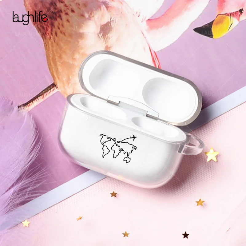 Мягкий чехол для наушников Apple Airpods Pro Прозрачный Роскошный Air pods Pro|Аксессуары