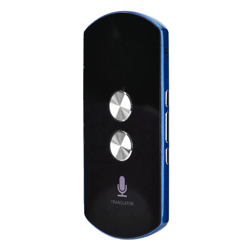Smart Translator 42 Language Translation For Bluetooth 4G Wifi Interpreter Device For Global Business And Travel Blue
