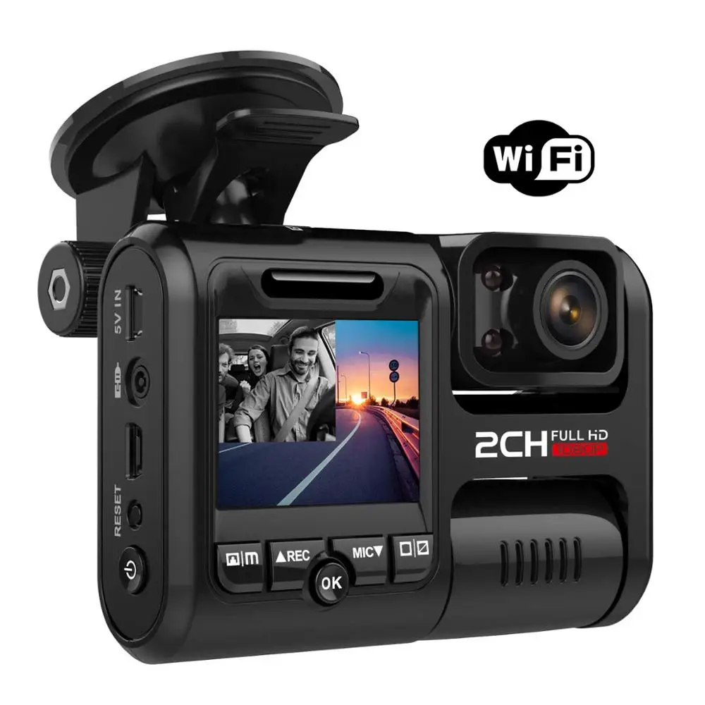 Автомобильный видеорегистратор PRUVEEO 4K 2160P WIFI два объектива чип Novatek 96663 датчик Sony