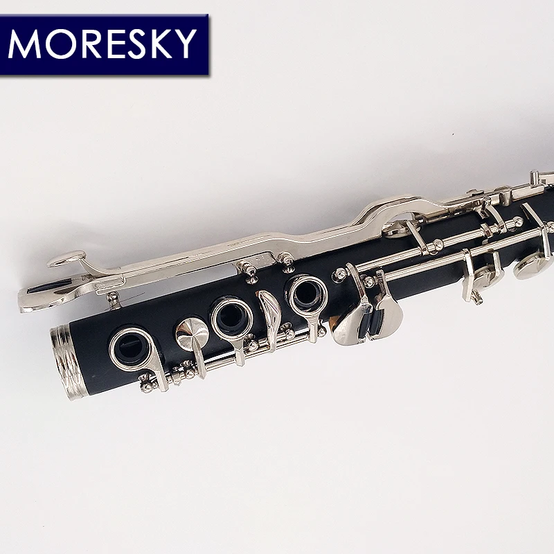 Clarinet Woodwind Instrument MORESKY German G Tune 20/18 Keys Clarinet ABS Resin Boy Material Nickel Plated keys E912