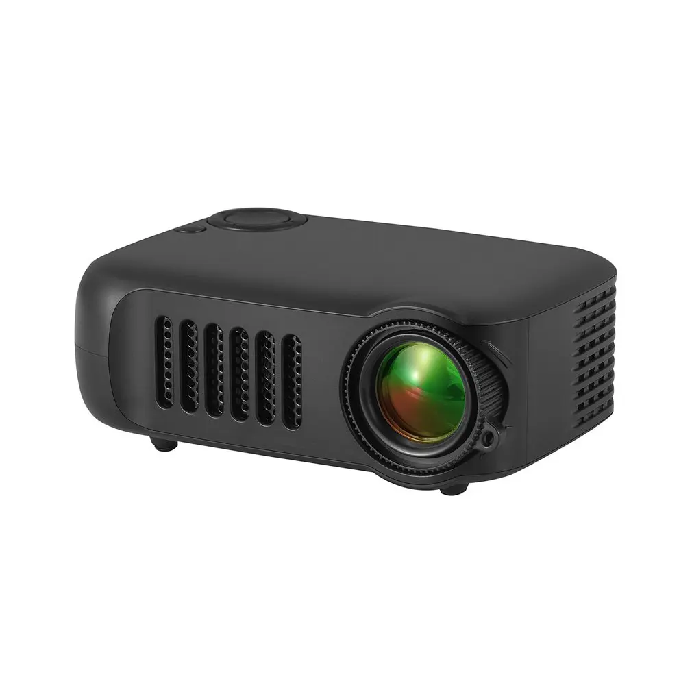 

A2000 Mini Portable Projector 800 lumen Supports HD LCD 580 Ampere Hours Lamp Life Home Theater Video Projector Black