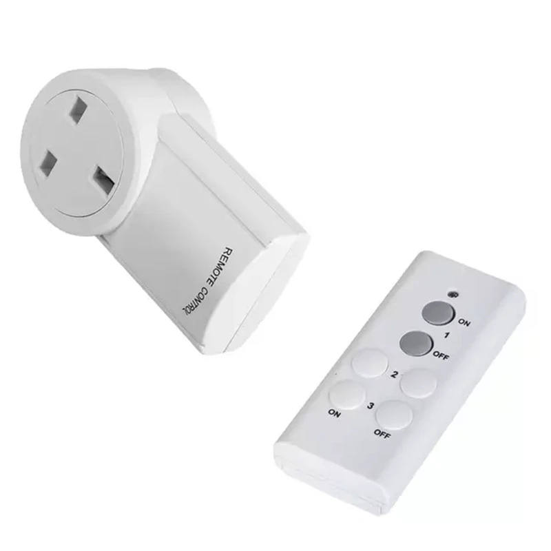 UK Wireless Outlet Remote Control Socket Light Switches House Power Outlet Light Switch Socket +Remote UK Connector Plug DC 12V