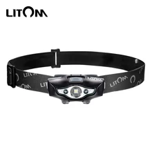 Litom LHL2 ipx6 Водонепроницаемый светодиодный налобный фонарь 100 люменов 6 светильник с питанием от батареи АА для походов, кемпинга, улицы, чтения