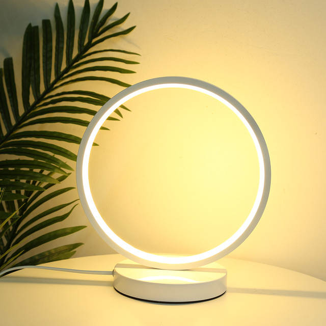 Type Simple Modern Style LED Standing Table Lamp Eye Protection Reading Acrylic Metal Wall Light Bedside Decorative Lighting