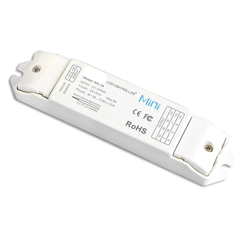 Новый светодиодный RGB полосы 3 канала Управление 12V 24V 3Ax3CH 9A 108W RF пульт