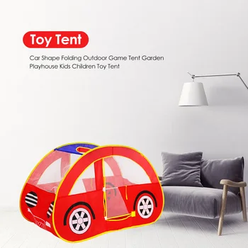 

Car Shape Folding Outdoor Game Tent Convenient Practical User-friendly Design Children Pretend Play Toy Tent Garden Tent