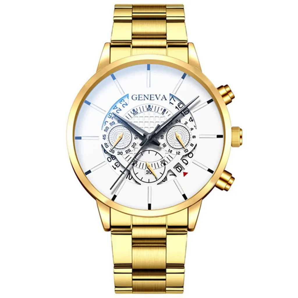 Fashion Cool Unique Digital Literal Multi Layer Dial Men Quartz Mesh Belt Watch Automatic Luxury Clock Men Waterproof Mechanic