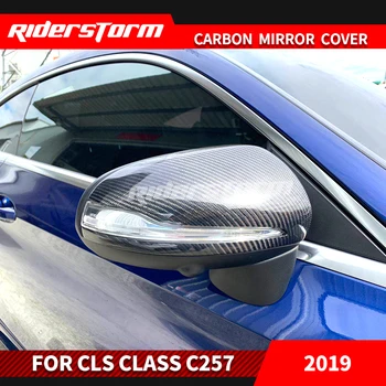 

Carbon Fiber Rear View C257 Mirror Cover Mirror Caps Door Side Wing for Mercedes Benz CLS c257 Replacement Auto Parts