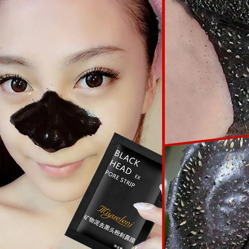 

Unisex Blackhead Remover Nose Face Bamboo Mask Pore Strip Black Mask Peeling Acne Treatment Black Deep Cleansing Skin Care 2019