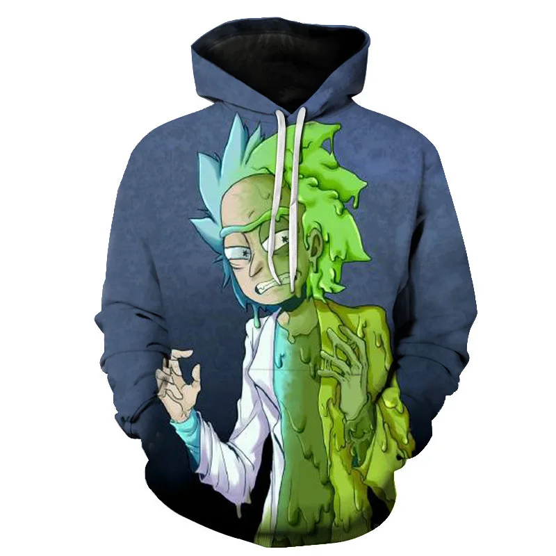Rick and Morty Hot Wilderness Series Anime Hoodie 3D Print Sweatshirt Cool man Hoodie