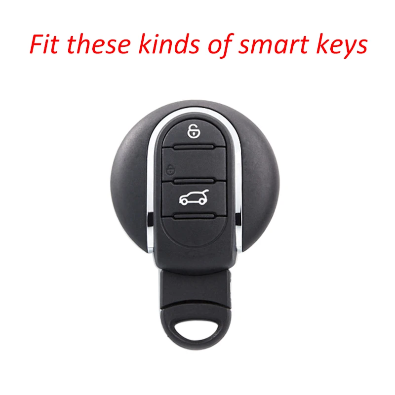 Чехол для ключей из углеродного волокна, брелок для Mini Cooper S One Countryman, Clubman F54 F55 F56 F57 F60