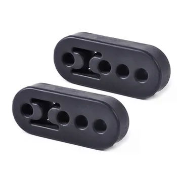 

2pcs Replacement Tail Pipe Lengthen Bracket Mount Car Heavy Duty Rubber Universal Exhaust Hanger 4 Holes