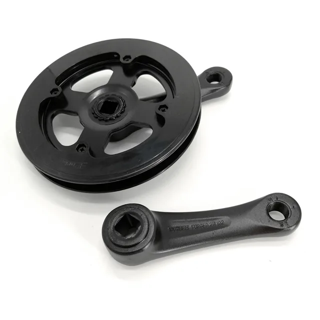 Kids Bikes Single Speed Crankset 102mm Crank 32T Chain Wheel Double Protective Covering Aluminum Alloy Children's Bicycle Part 3