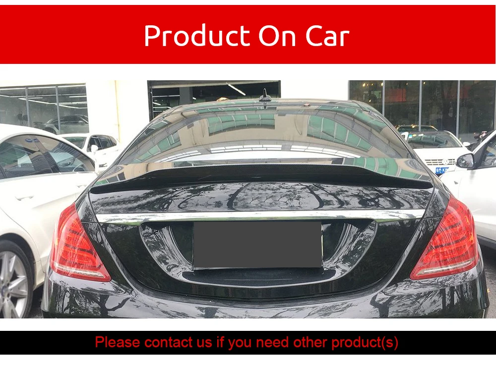 Для Mercedes S Class W222- задний спойлер багажника из углеродного волокна