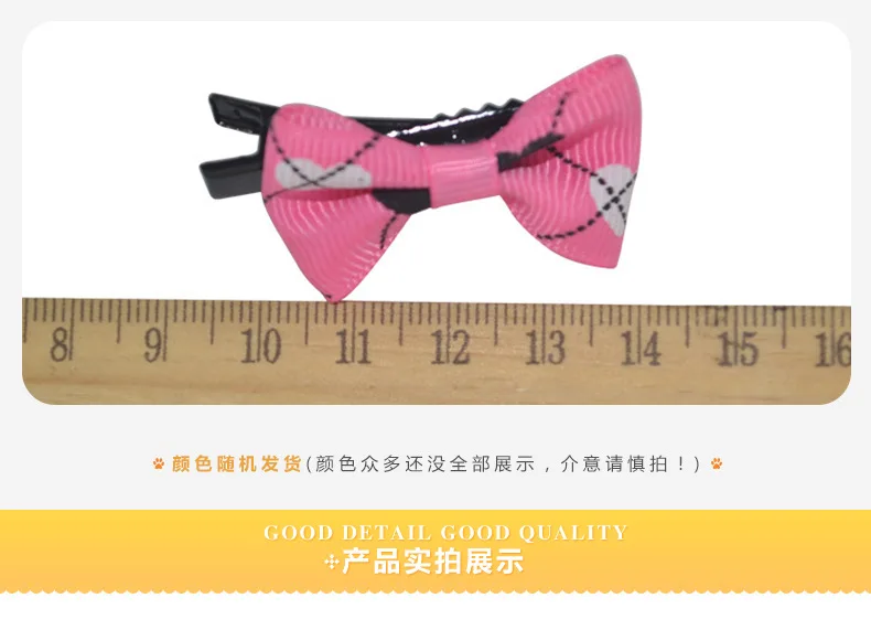 Currently Available Creative Accessories Wholesale Pet Accessories Fresh Delicate Pet Hairpin Small Bow Dog Barrettes