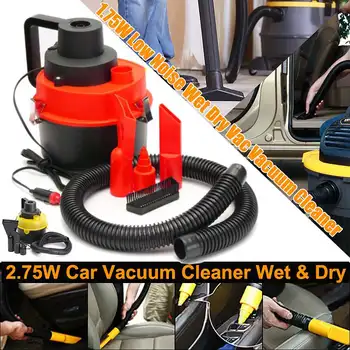 

Hot Portable 12V Wet Dry Mini Vac Vacuum High Power Cleaner Kit Inflator Turbo Hand Held Fits Dust Collector Aspirator Car