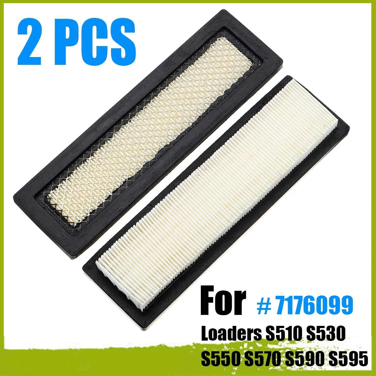 NEW 2 PCS Air Filter Part# 7176099 For Loaders S510 S530 S550 S570 S590 S595 For EXCAVATOR E17 E19 E20 E25