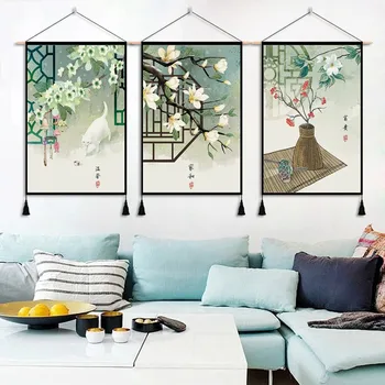 

Antique Chinese Wall Decoration Creative Tapestry Living Room Study Entrance Decoration Tapestry tapestry wall