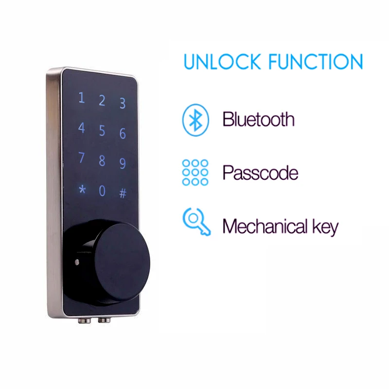 buletooth lock SZBestWell умный цифровой сенсорный экран отпечатка пальца кодовый дверной замок засов, дверной замок разблокировка через Wifi приложение Buletooth - Цвет: buletooth lock