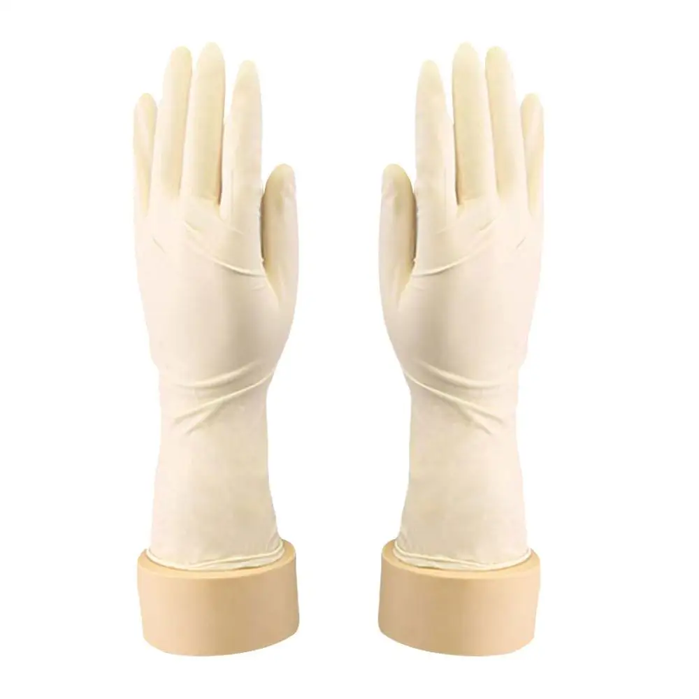 

Laboratory Single-use Gloves Coated Powder-Free Natural Latex Gloves Experimental Consumables Non-sterile Disposable Gloves
