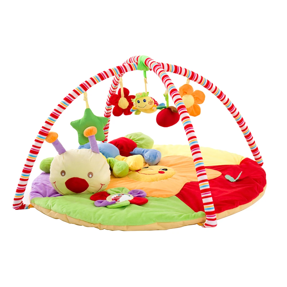 

Super Soft Baby Fitness Rack Baby Game Blanket Game Mat Crawling Mat Crawling Blanket Puzzle Toy With Caterpillar Doll