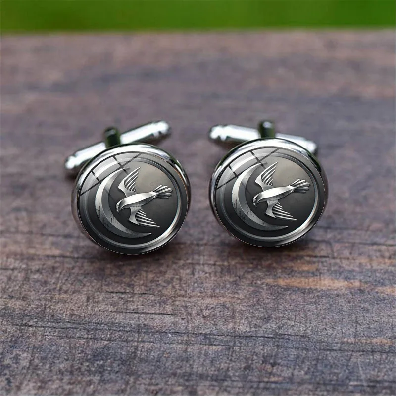 

Cross-Border Hot Selling Rights Game Time Gem Cufflinks European And American-Style Men's Shirt Clothing Cufflinks Suit Custom