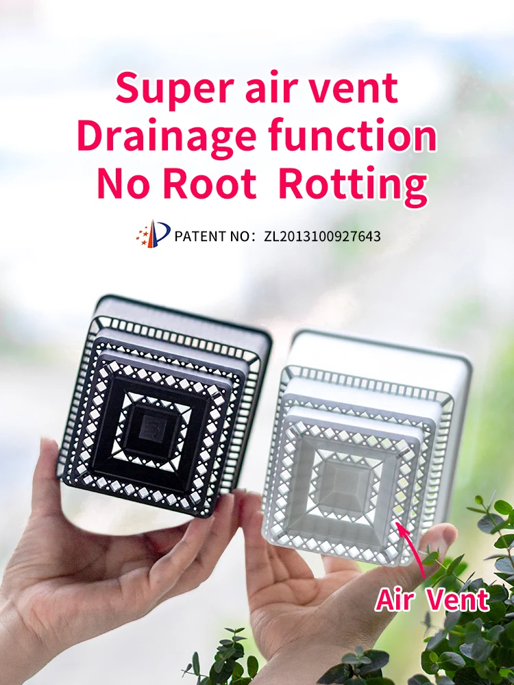 プラスチック製の植木鉢,屋内植物の植木鉢,修理用の蘭ポット - AliExpress