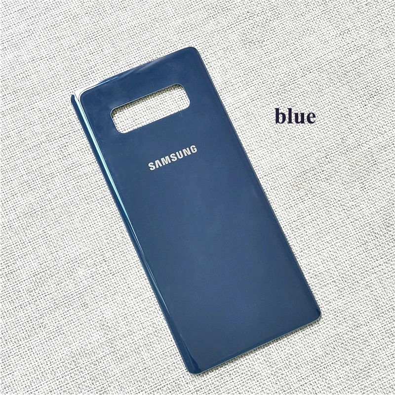 blue samsung Galaxy note 8 чехол стеклянная задняя крышка батарейного отсека чехол samsung note8 Корпус Замена оболочки+ клейкая наклейка - Цвет: blue