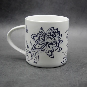 

Flower and Bird England Traditional Old Britain Castles Pink Mug Coffee Tea Milk Drinking Cups with Handle Coffee Mug for Gift