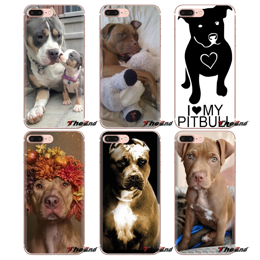 pitbull dog puppy Soft Transparent Shell Covers For Samsung Galaxy A3 A5 A7 A9 A8 Star A6 Plus 2018 2015 2016 2017 |