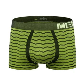 

Men's Comfortable Breathable Striped Print Briefs Soft Light Thin Good Elastic Underwear