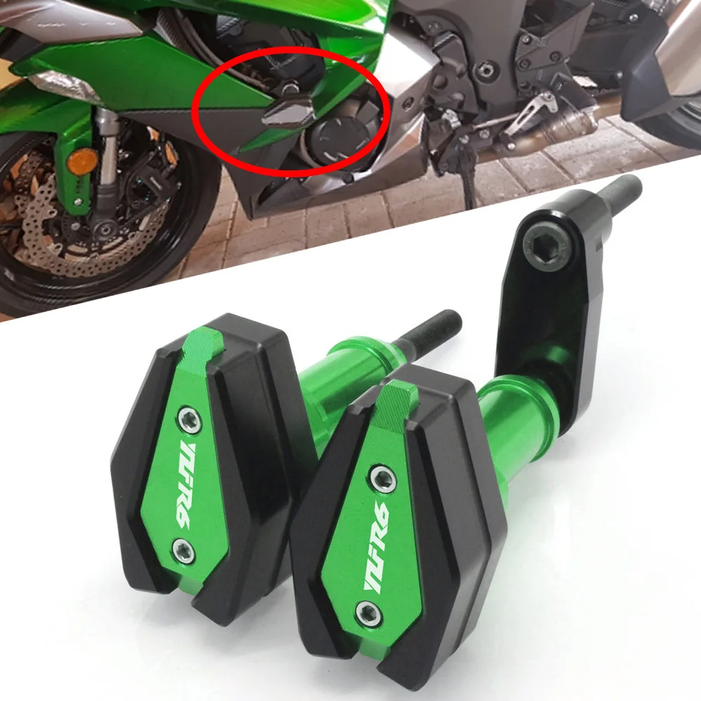 Для Yamaha YZF R6 2006 2007 2008 2009- Мотоцикл с ЧПУ Защита от падения Рамка слайдер обтекатель защита от Краш Pad защита