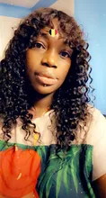 Sin Costuras de la onda de agua peluca peruano pelucas de cabello humano con flequillo completo máquina peluca para las mujeres negras 8-24 pulgadas envío rápido
