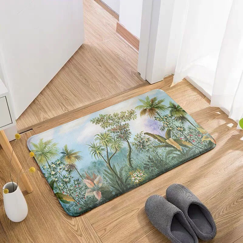 

New High Quality Modern Living Room Floor Mats Plant Doormat Kitchen Mats For Floor Waterproof Non-Slip Corridor Outdoor Rugs