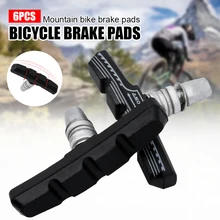 

3 Pairs Bike V-Brake Pads Set Durable Corrosion Resistant Rubber Bicycle V-Brake Shoes Blocks Riding Cycling Bike Accessories