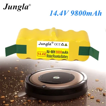 

100% New High capacity jungle 9800mAh 14.4V battery for iRobot Roomba 500, 530, 540, 550, 620, 600, 650, 700, 780, 790, 870