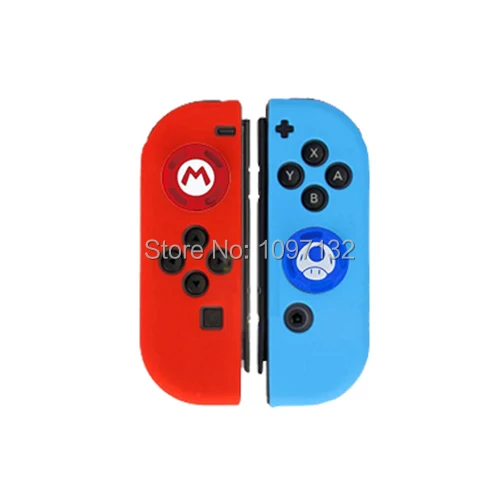 Противоскользящий силиконовый мягкий чехол для nyd Switch Joy-Con Joycon защитный чехол для кожи и джойстика - Цвет: C
