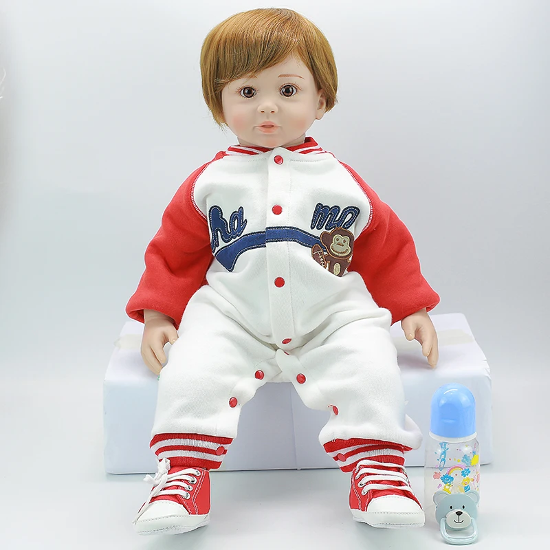 Rebron bebe 55 силиконовая Реалистичная кукла bebe регенерация мальчик девочка игрушка Сюрприз подарок на день детей Reborn boncas