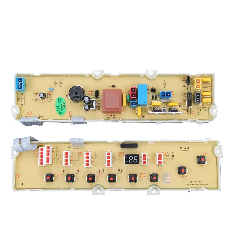 WashingMachinePCBBoardWashersElectronicPartAppliance8ButtonWithDisplayMotherboard