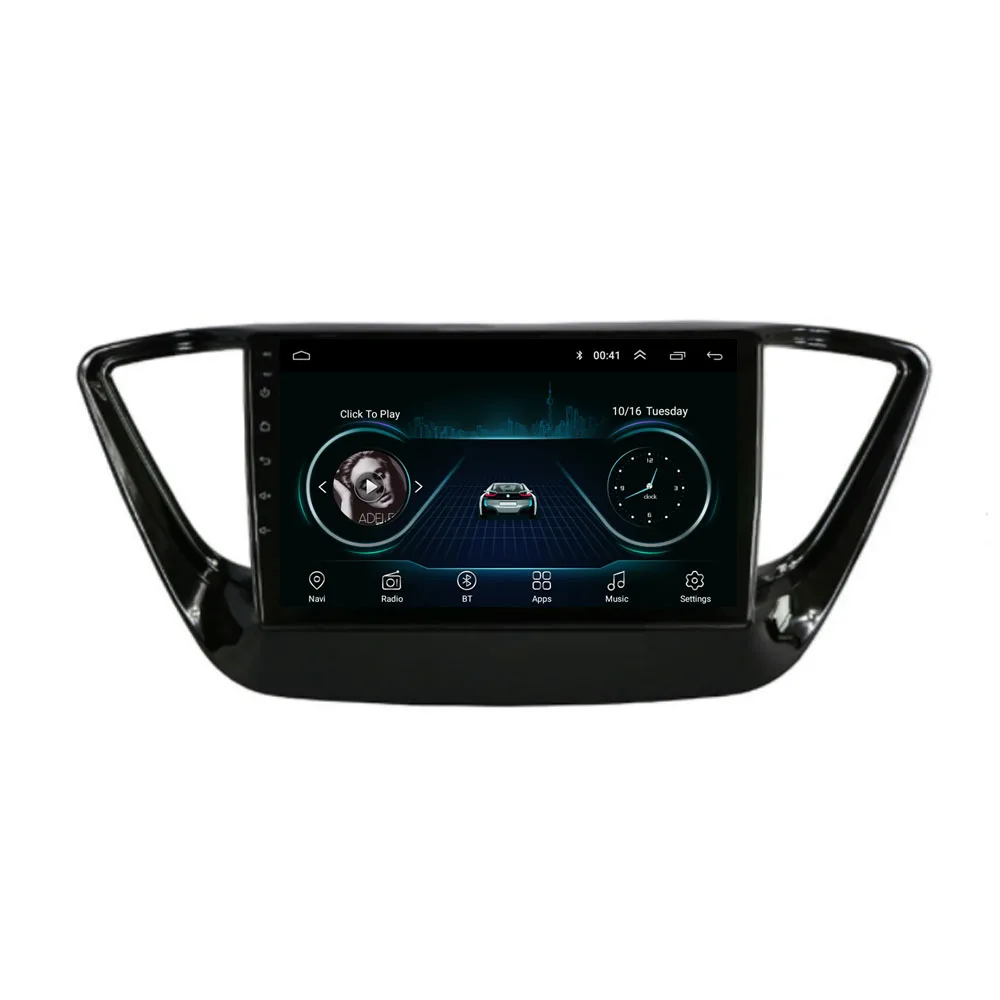 4G LTE Android 10 1 для HYUNDAI Solaris Verna 2017 2018 2019 мультимедийный стерео автомобильный DVD плеер