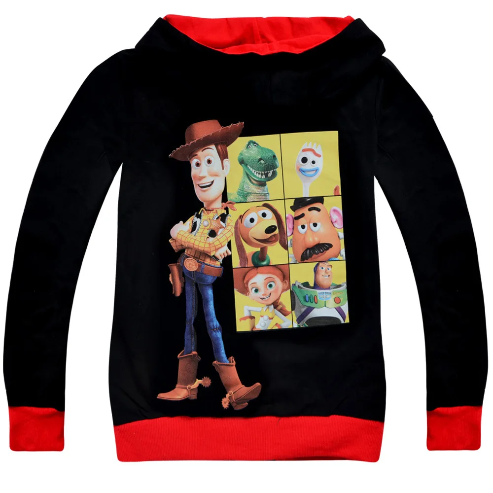Toy story/4 детские осенние флисовые куртки для мальчиков; одежда с капюшоном; теплая верхняя одежда; тонкие пальто с капюшоном для маленьких детей