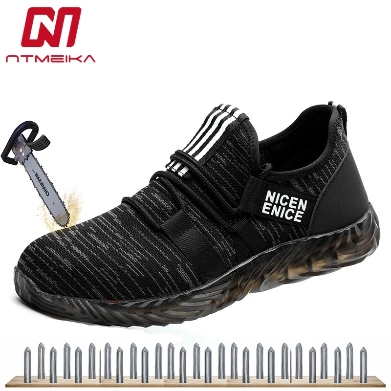 Online steel toe men shoes zapatos de hombre safety shoes erkek ayakkabi
