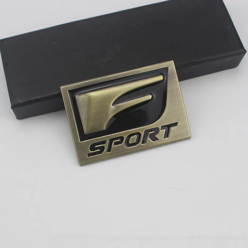 3 шт. автомобильный Стайлинг 6,5 см* 4,5 см цинковый сплав F-SPORT эмблема задний багажник значок боковые логотипы для IS250 CT200 ES RX автомобильные наклейки - Цвет: 03
